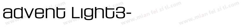 advent Light3字体转换